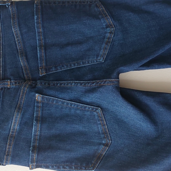 Free People Skinny Busted Jeans Dark Denim Wash - Picture 6 of 13